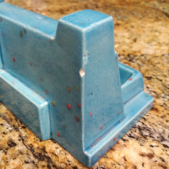 BLUE GANDOLF WIZARD CARD HOLDER CERAMIC WIZARDS FANTASY MYSTICAL Signed - Picture 8 of 12